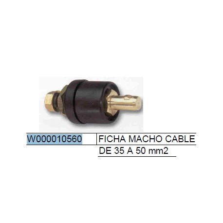 CONECTOR AEREO MACHO CABLE 35-50