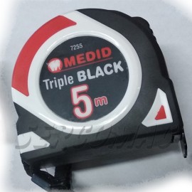 FLEXOMETRO MEDID TRIPLE BLACK 5MTX25MM