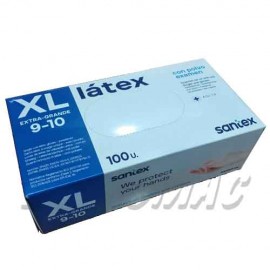 CAJA 100 GUANTES LATEX C/POLVO T-XL