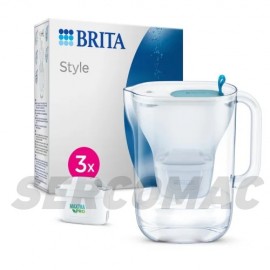 JARRA STYLE AZUL BRITA +3 FILTROS 2,4L
